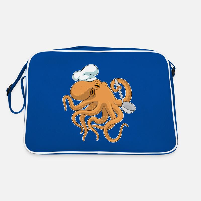 Octopus Koch Chef's Hat Retro Bag