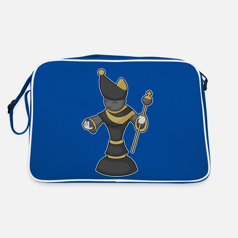 Schachfigur Läufer Stab Schach Retro Tasche