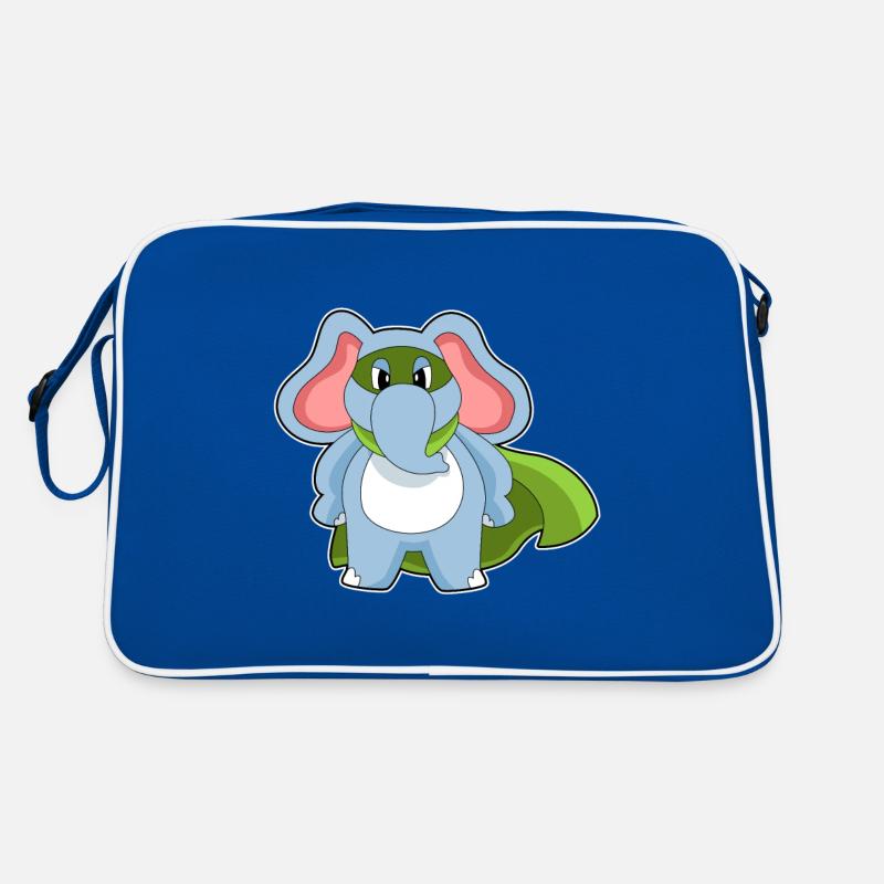 Elefant Held Retro Tasche