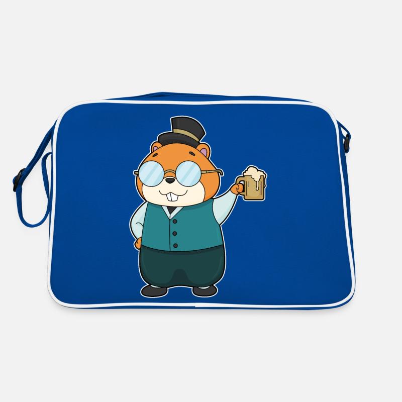 Hamster Bier Retro Tasche