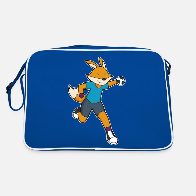 Fuchs Handballspieler Handball Retro Tasche