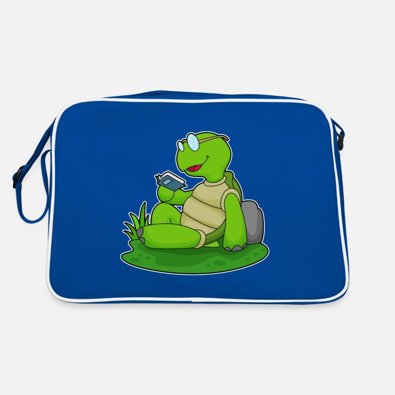 Turtle Read Book Retro Bag
