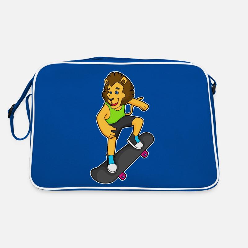 Lion Skater Skateboard Sac Retro