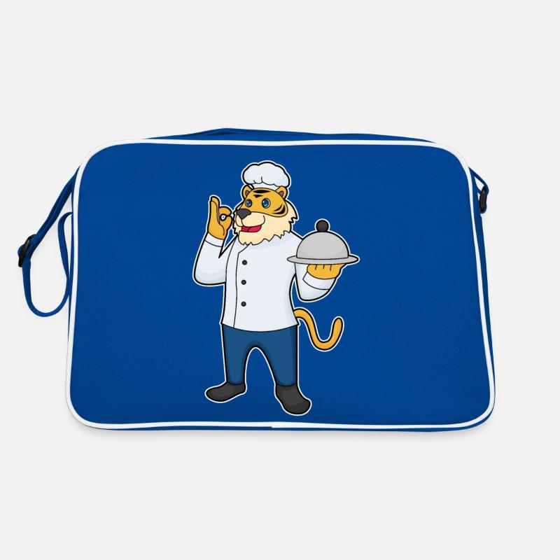 Tiger Chef's Hat Serving Platter Retro Bag