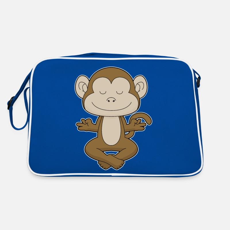 Méditation de yoga de singe Sac Retro