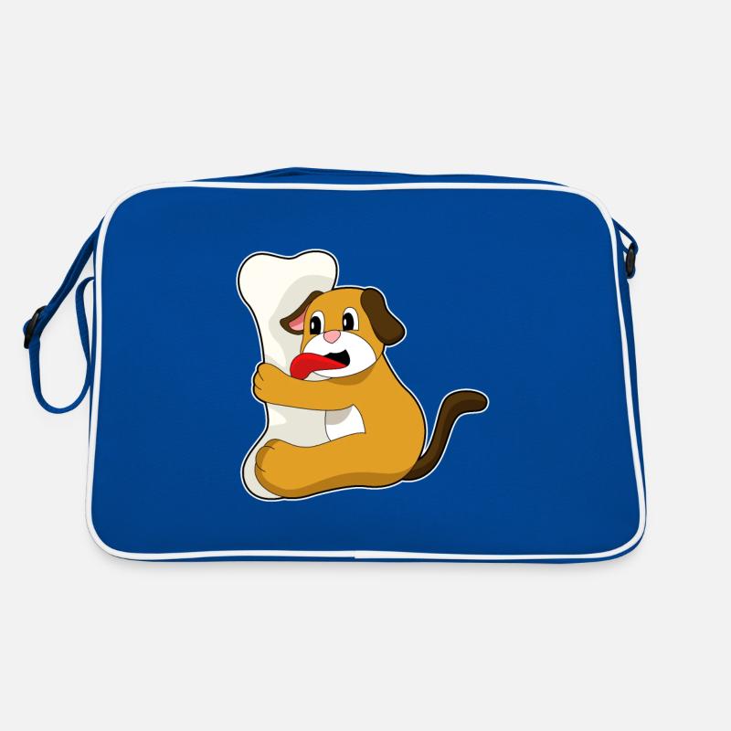 Hund Knochen Retro Tasche