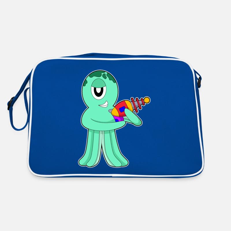 Krake Alien Retro Tasche