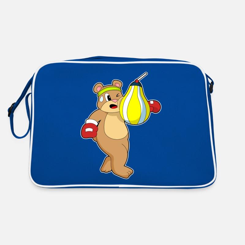 Bär Boxer Boxsack Retro Tasche
