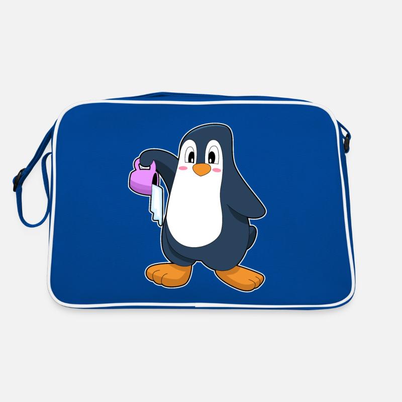 Pinguin Eiskaffee Retro Tasche