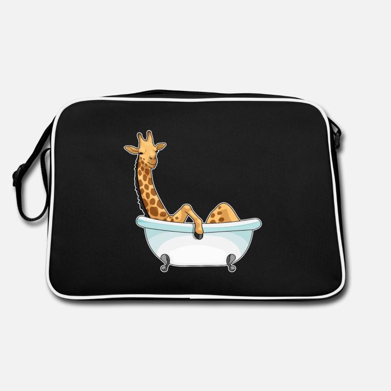Baignoire girafe - Sac Retro - noir/blanc