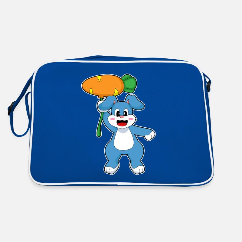 Hase Karotte Luftballon Retro Tasche