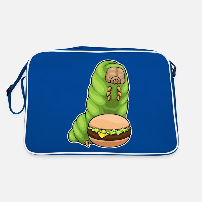 Raupe Cheeseburger Retro Tasche