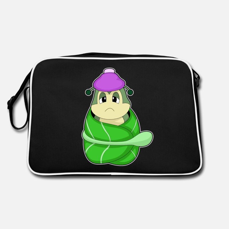 Caterpillar leaf sick Retro Bag