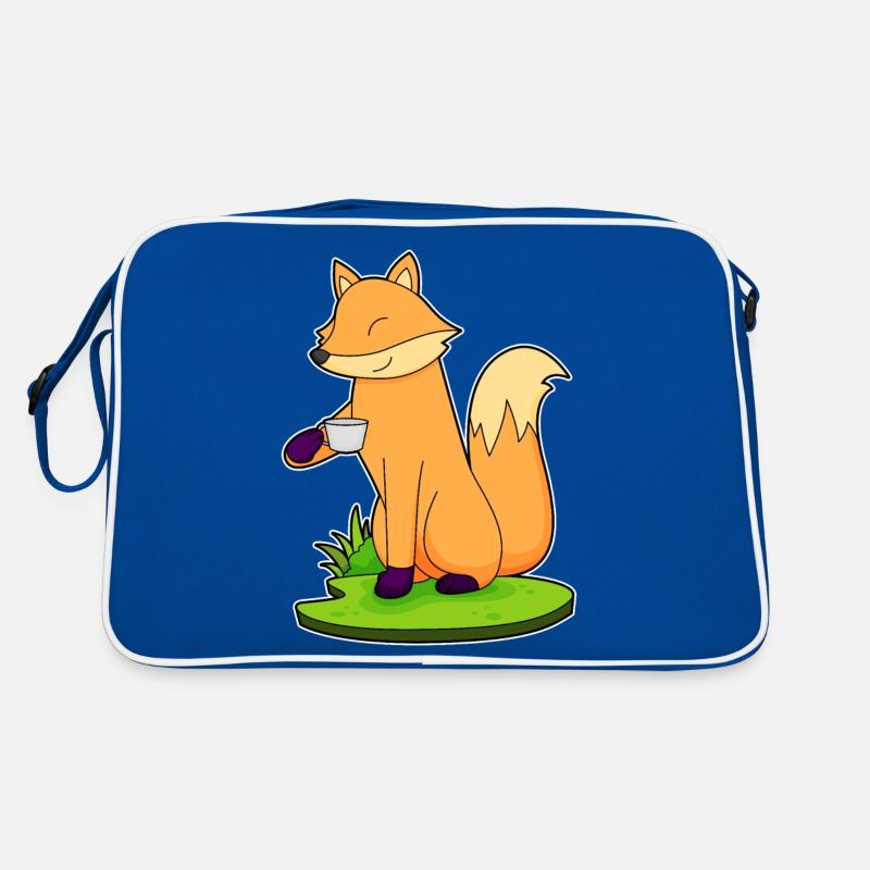 Fuchs Tasse Kaffee Retro Tasche
