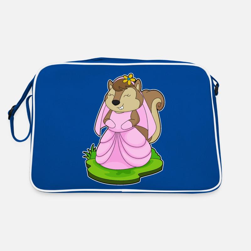 Eichhörnchen Braut Blume Hochzeit Retro Tasche