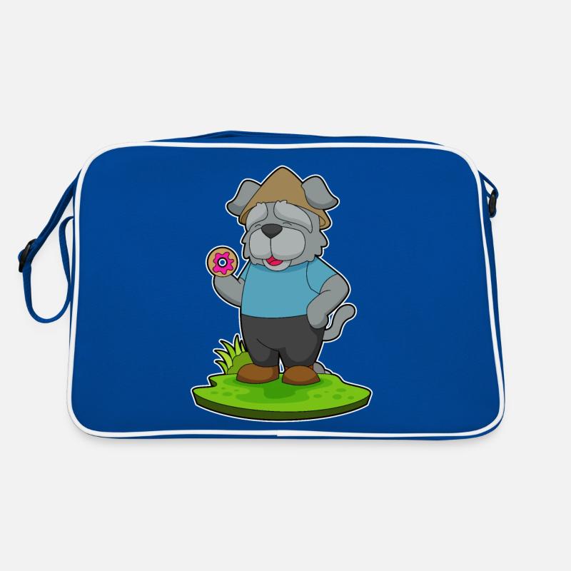 Hund Donut Retro Tasche
