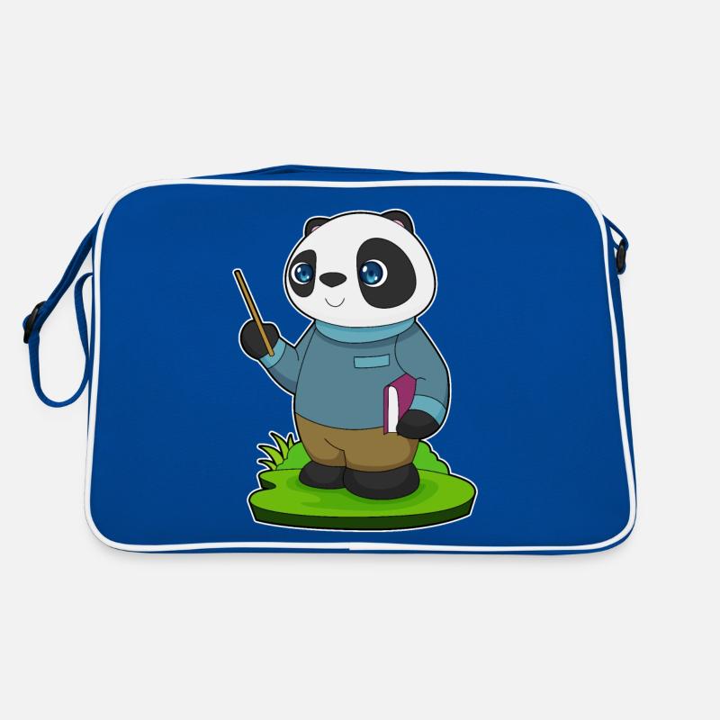 Panda Teacher Pointer Retro Bag