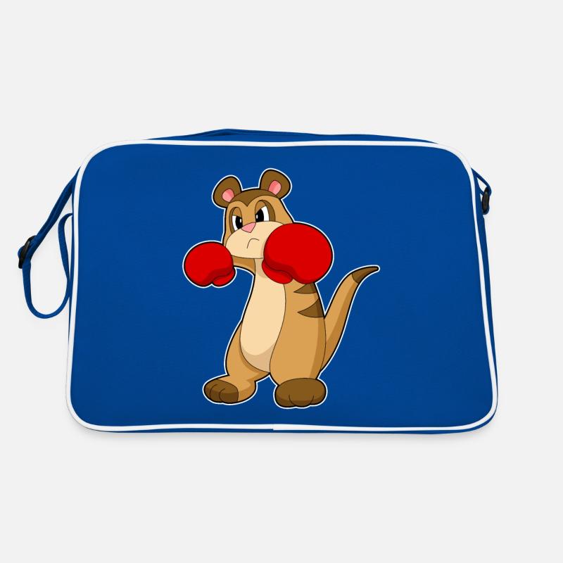 Erdmännchen Boxer Boxhandschuhe Retro Tasche
