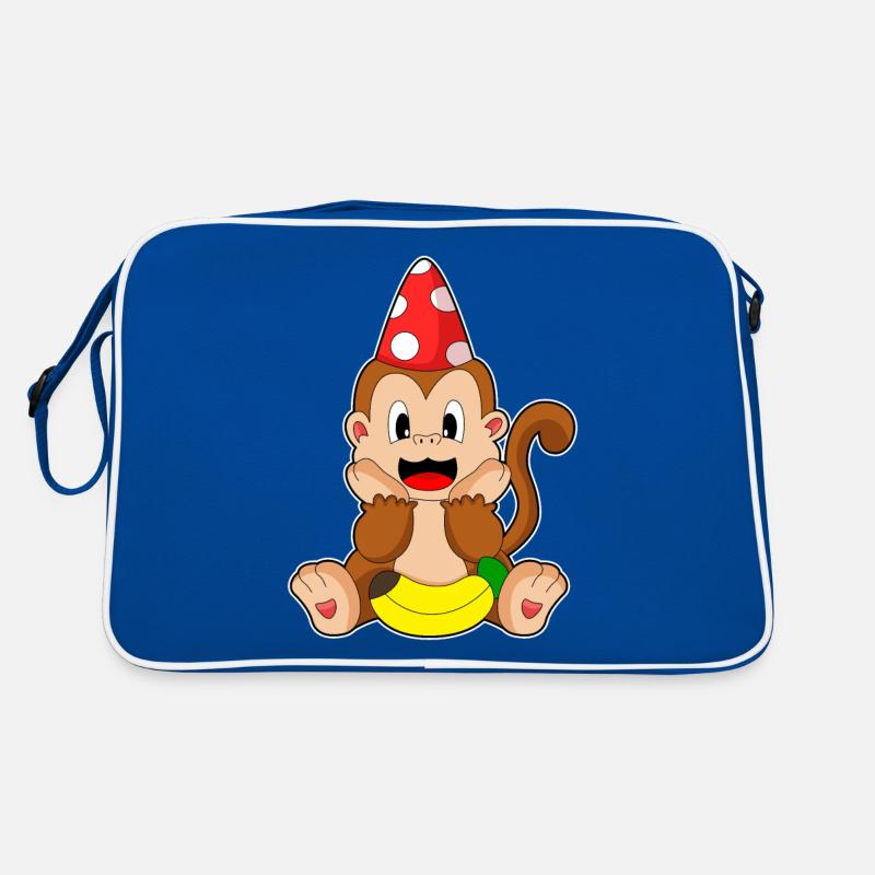 Monkey Party Hat Retro Bag