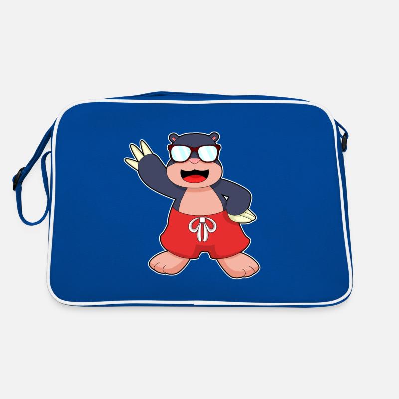 Maulwurf Sonnenbrille Retro Tasche