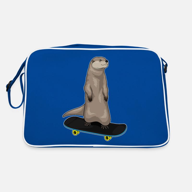Otter Skater Skateboard Retro Tasche