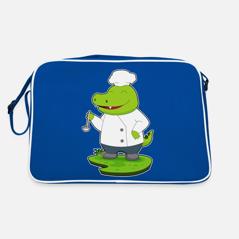 Cuillère de cuisson au crocodile Sac Retro