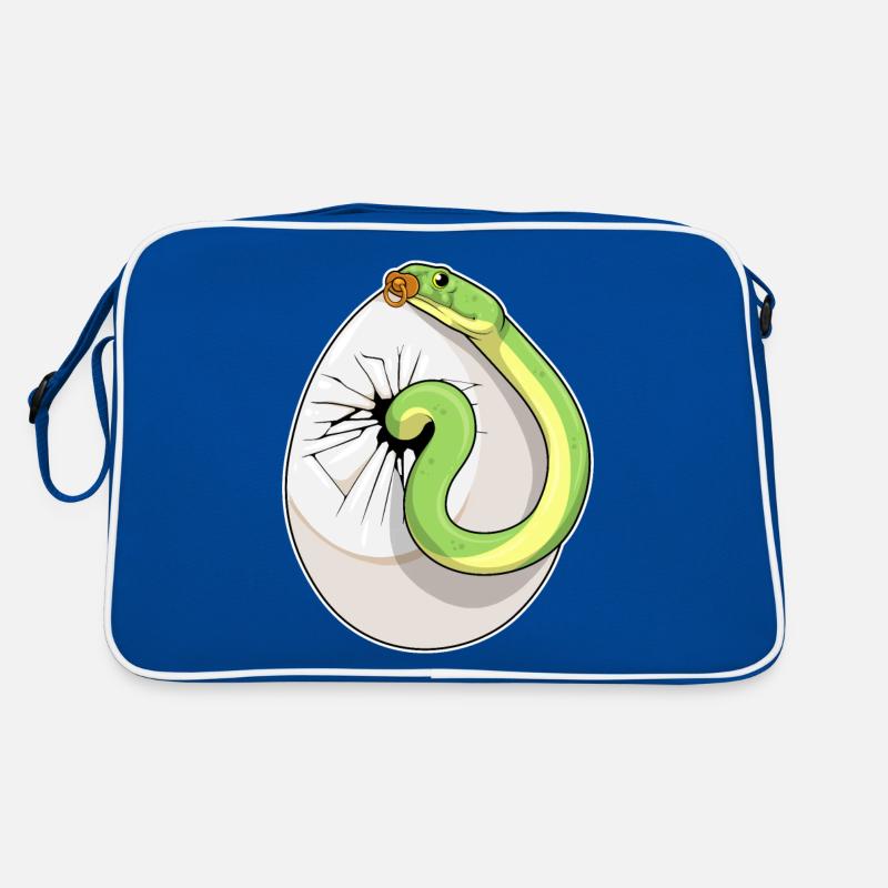 Schlange Ei Schnuller Retro Tasche