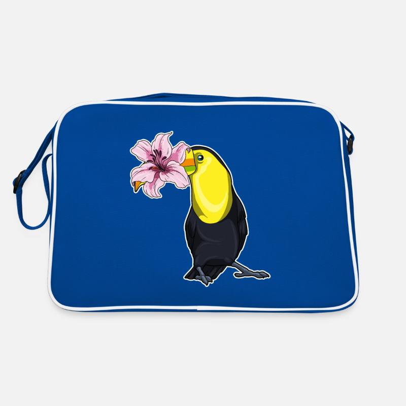 Toucan Fleurs de lys Sac Retro