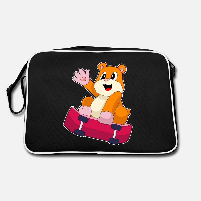 Hamster Skater Skateboard Sac Retro