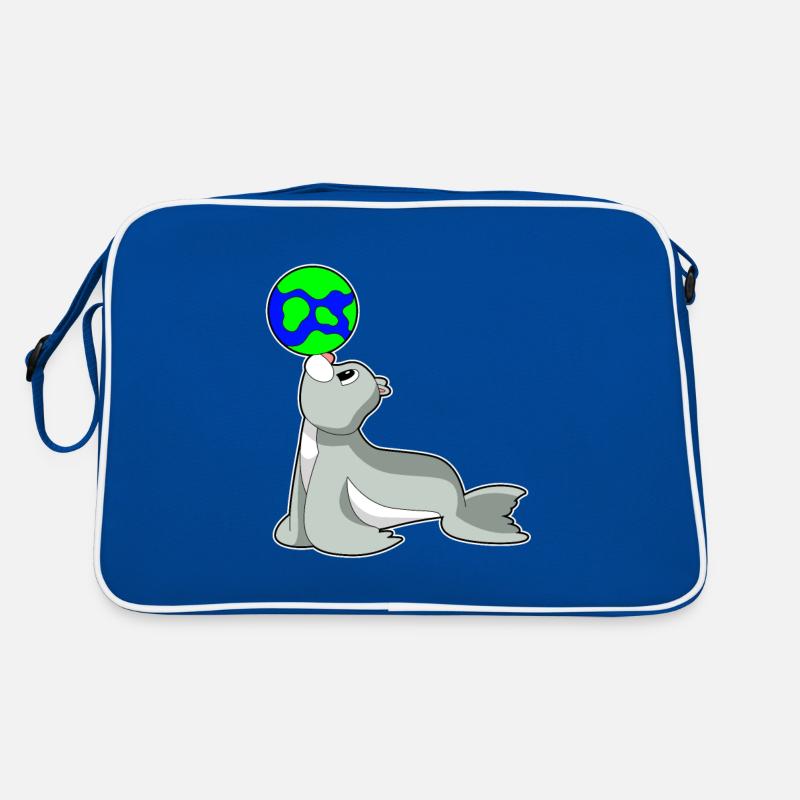 Seehund Erde Retro Tasche