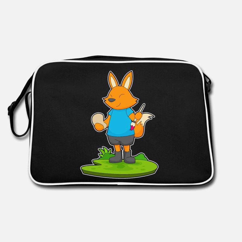 Fox Paint Brush Retro Bag