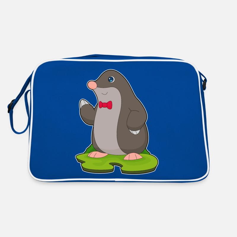 Maulwurf Gentleman Fliege Retro Tasche