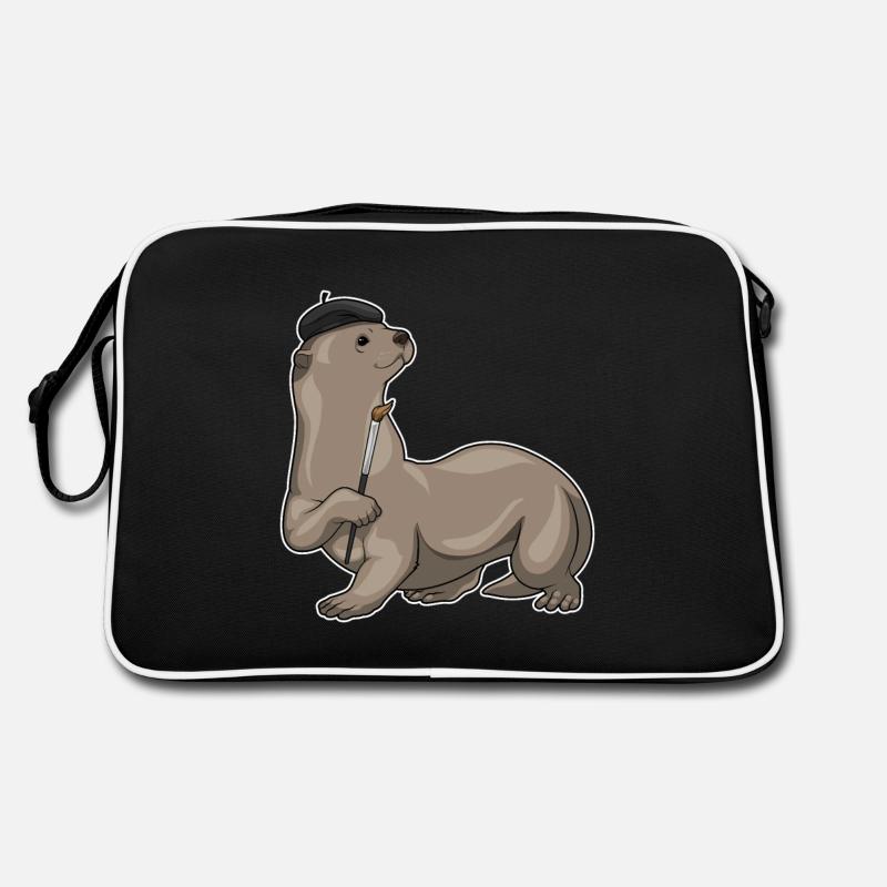 Otter Malen Pinsel Retro Tasche