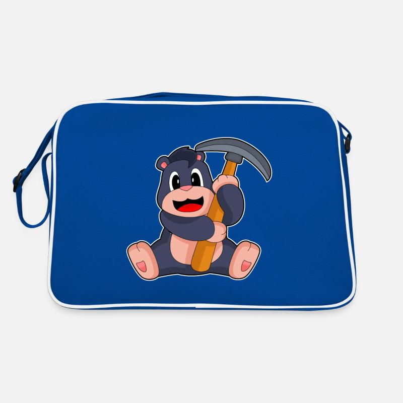 Mole Miner Pickaxe Retro Bag