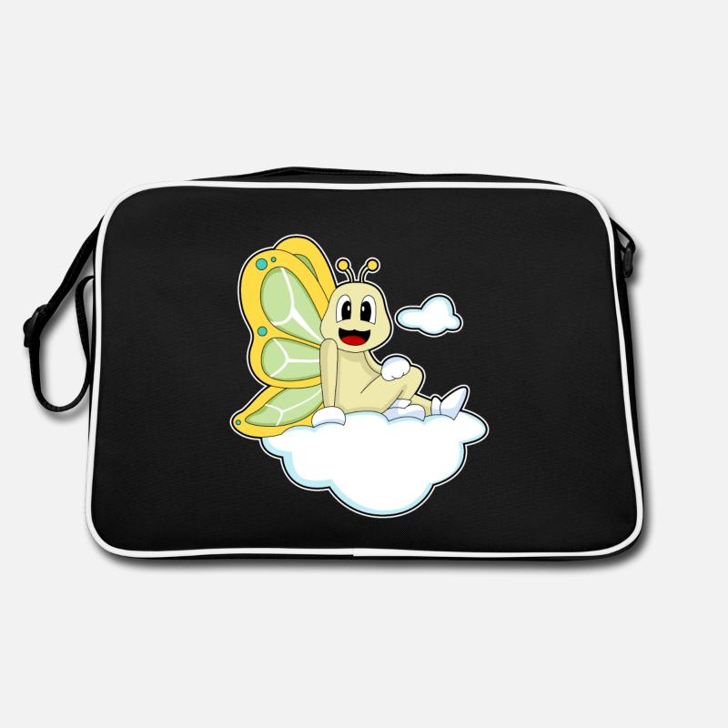 Nuages de papillons Sac Retro