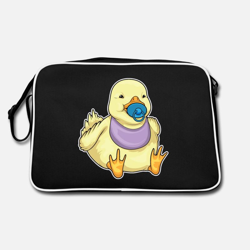 Ente Schnuller Lätzchen Retro Tasche
