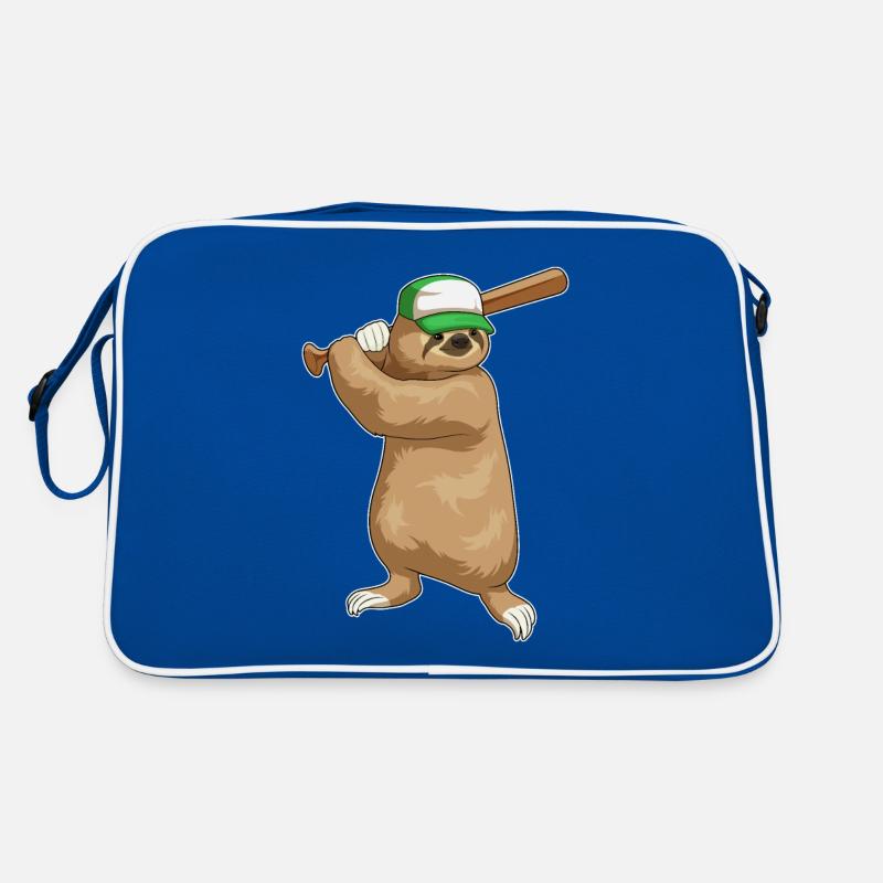 Faultier Baseball Baseballschläger Retro Tasche