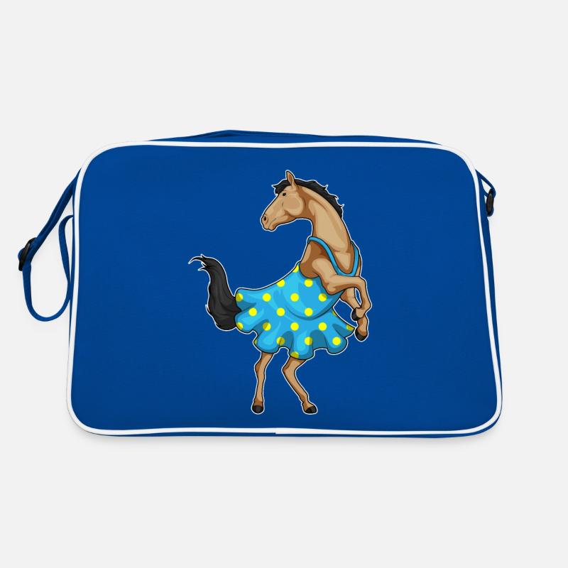 Robe cheval à pois Sac Retro
