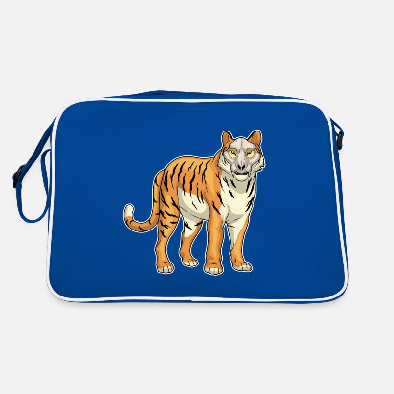 Masque de crâne de tigre Sac Retro