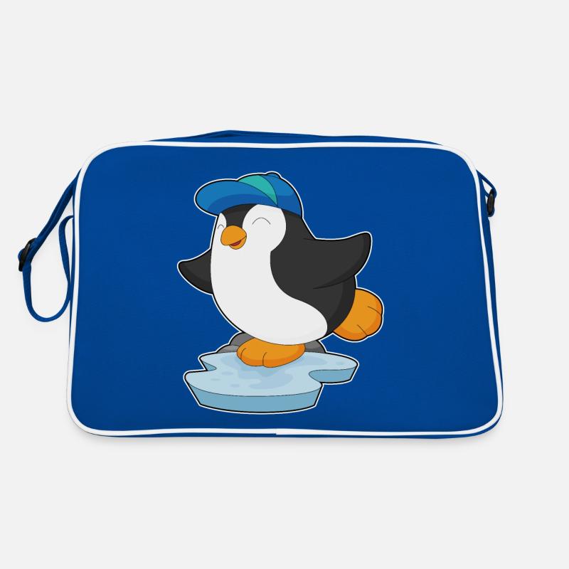 Pinguin Schüler Cap Schule Retro Tasche