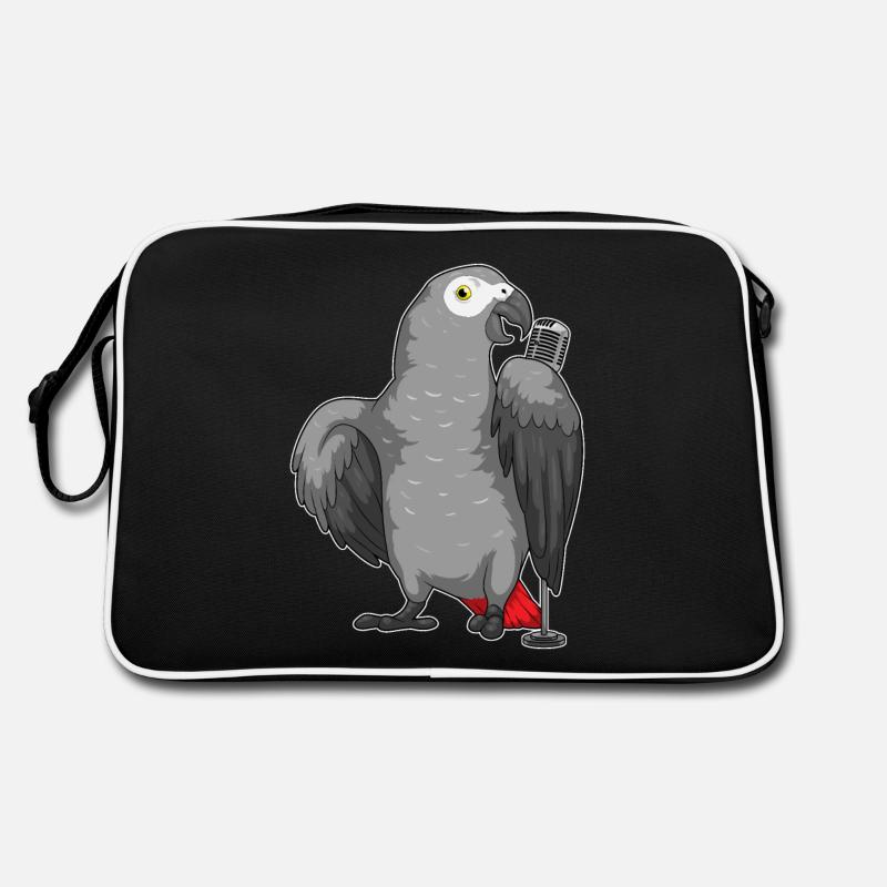 Parrot Singer Microphone Music Retro Bag