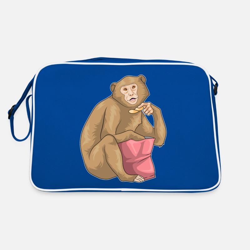 Affe Chips Chipstüte Retro Tasche