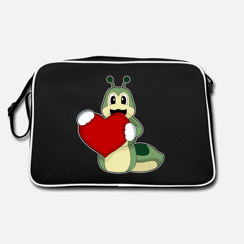 Caterpillar Heart Retro Bag