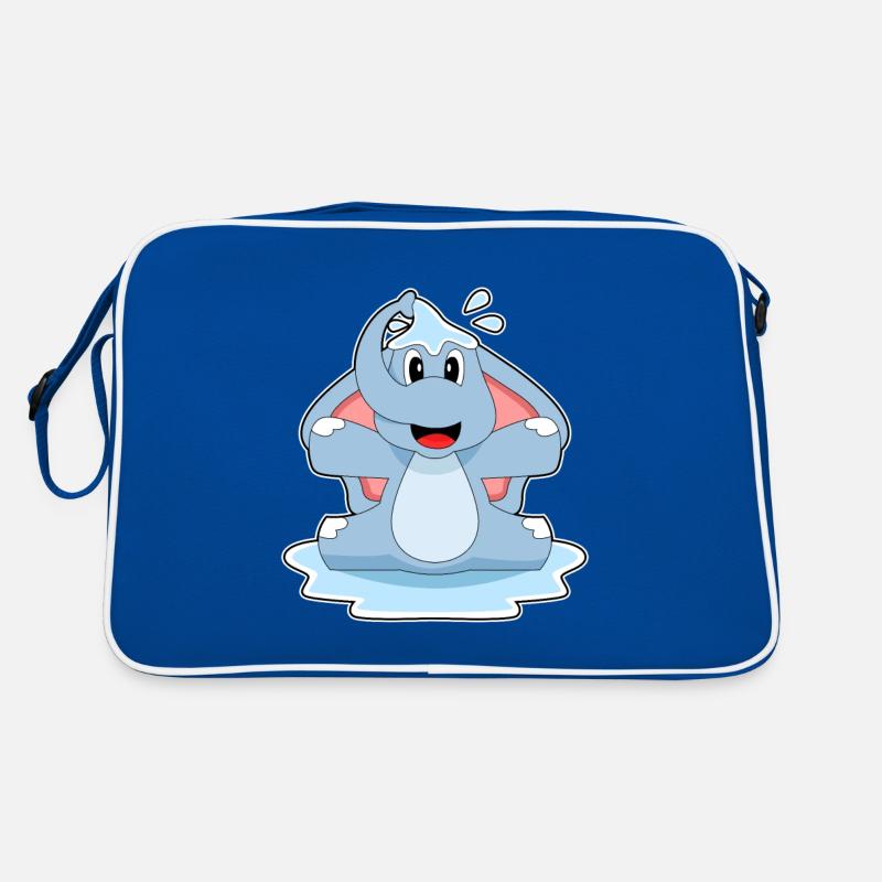 Elefant Planschen Wasser Retro Tasche