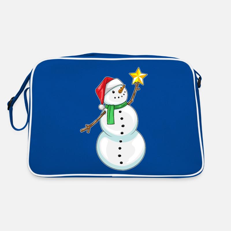 Snowman Christmas Star Retro Bag