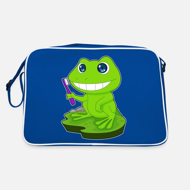 Frog Brushing Toothbrush Retro Bag