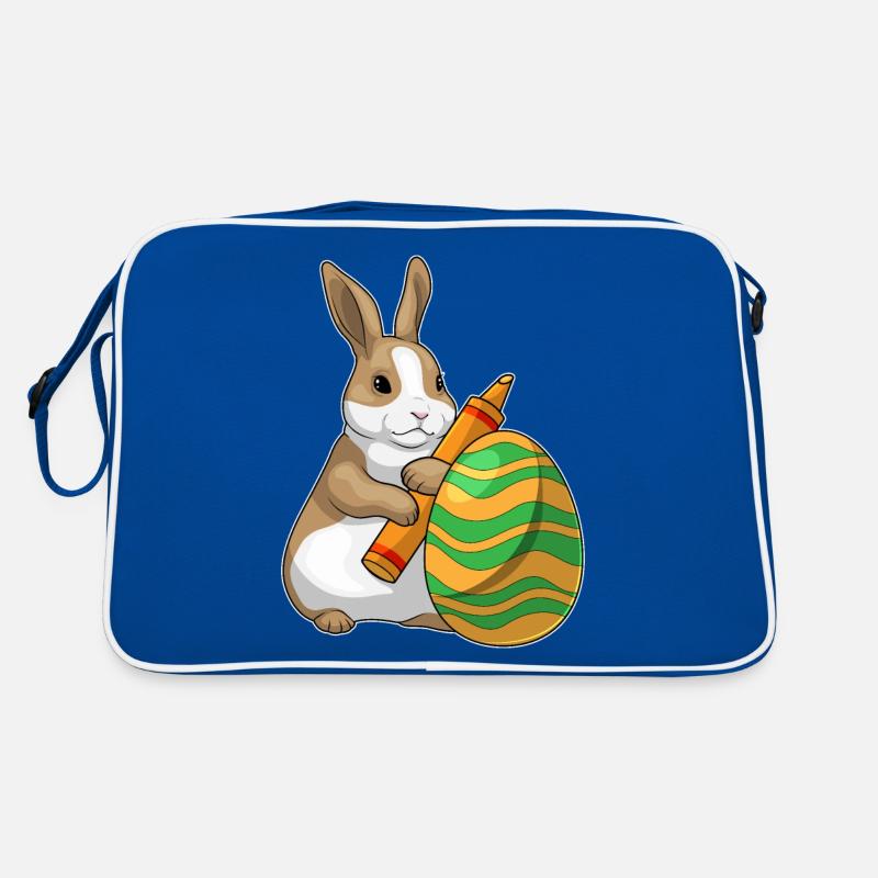 Bunny Easter Easter Egg Painting Retro Bag