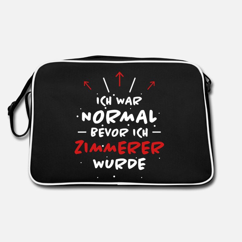 Zimmerer Spruch Zimmermann Witz Zimmerer Geschenk Retro Tasche