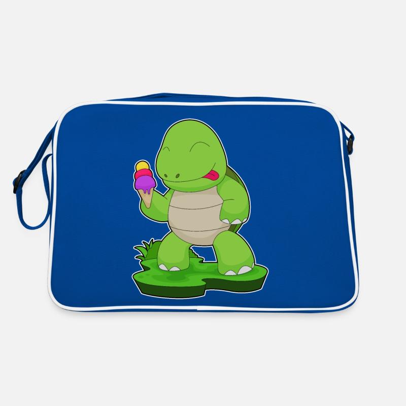 Crème glacée gaufrée tortue Sac Retro