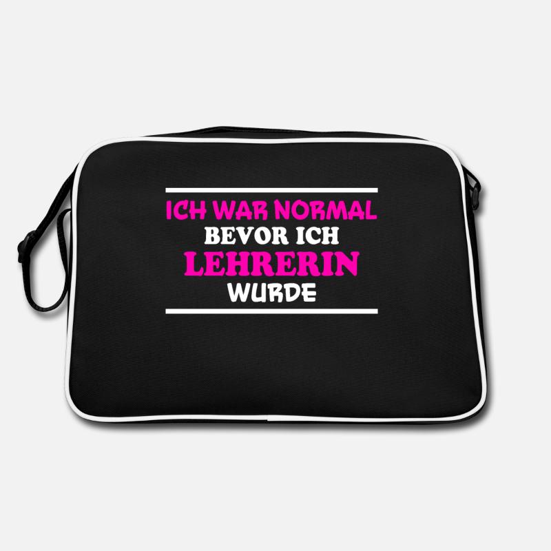 Lehrerin Spruch Lehrer Lustiges Lehrerin Geschenk Retro Tasche